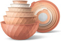 12 Pc Mixing Bowls with Lids, Plastic Nesting Prep Bowls Set, Microwave Safe, Or